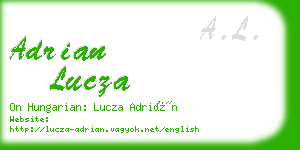 adrian lucza business card